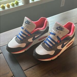 Nike Men’s Sneakers - Gray, Pink, Blue